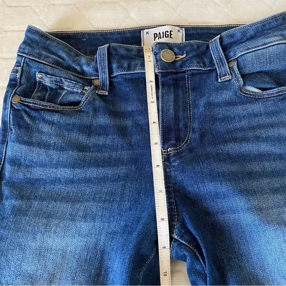 COPY - PAIGE SKYLINE BOOT MID RISE BOOT LEG JEANS SZ 26 - Picture 9 of 16